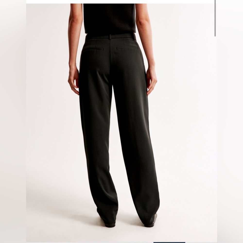 NWT Abercrombie 27 4R tapered dress pants black - Picture 2 of 10